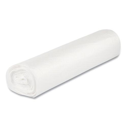 Low-Density Commercial Can Liners, Coreless Interleaved Roll, 16 gal, 0.5mil, 24" x 32", White, 50 Bags/Roll, 10 Rolls/Carton. Picture 4