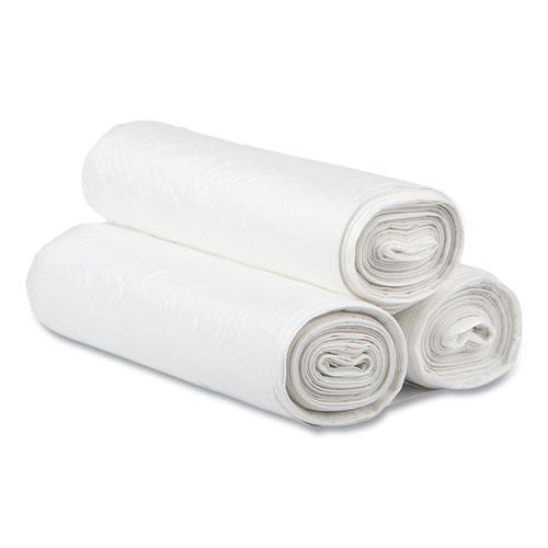 Low-Density Commercial Can Liners, Coreless Perforated Roll, 16 gal, 0.35mil, 24" x 33", Clear, 50 Bags/Roll, 20 Rolls/Carton. Picture 4