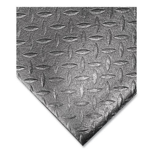 Tuff-Spun Foot-Lover Diamond Surface Mat, Rectangular, 24 x 36, Black. Picture 4
