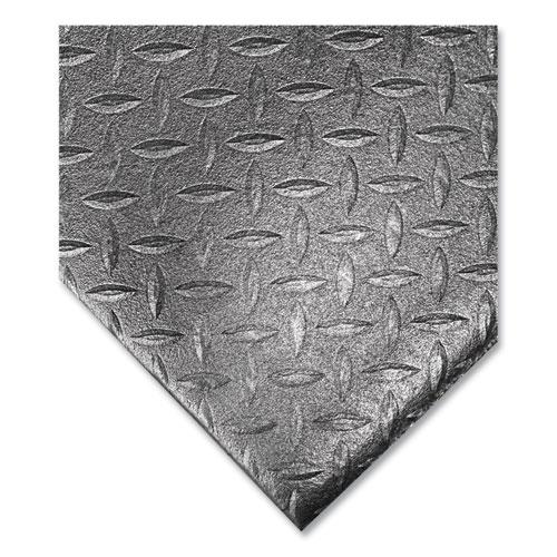 Tuff-Spun Foot Lover Diamond Surface Mat, Rectangular, 36 x 60, Black. Picture 4