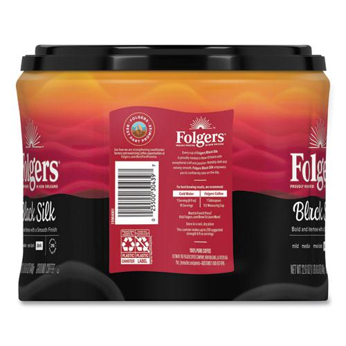 Coffee, Black Silk, 22.6 oz Canister. Picture 2