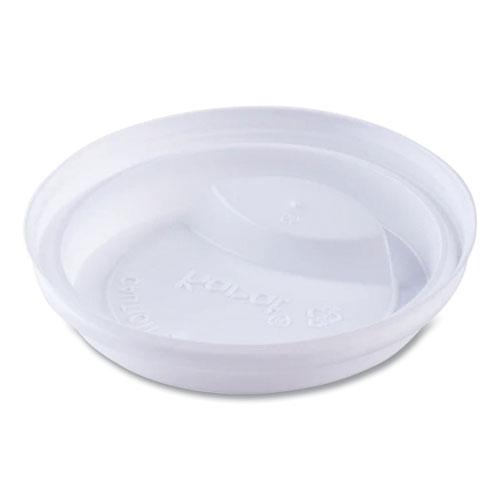 Hot Cup Lids, Fits 10 oz to 24 oz Paper Hot Cups, Sipper Lid, White, 1,000/Carton. Picture 2