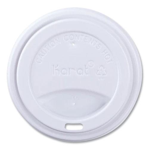 Hot Cup Lids, Fits 10 oz to 24 oz Paper Hot Cups, Sipper Lid, White, 1,000/Carton. Picture 1