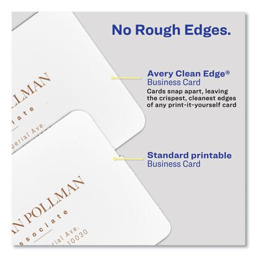 Square Clean Edge Cards with Sure Feed Technology, Laser, 2.5 x 2.5, White, 180 Cards, 9 Cards/Sheet, 20 Sheets/Pack. Picture 4