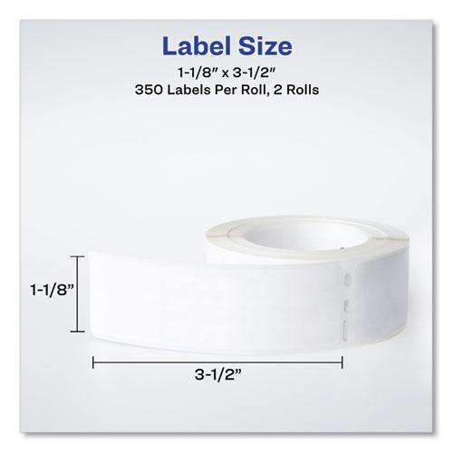 Multipurpose Thermal Labels, 3.5 x 1.3, White, 350/Roll, 2 Rolls/Box. Picture 7