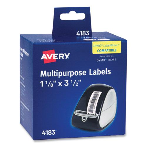 Multipurpose Thermal Labels, 3.5 x 1.3, White, 350/Roll, 2 Rolls/Box. Picture 1