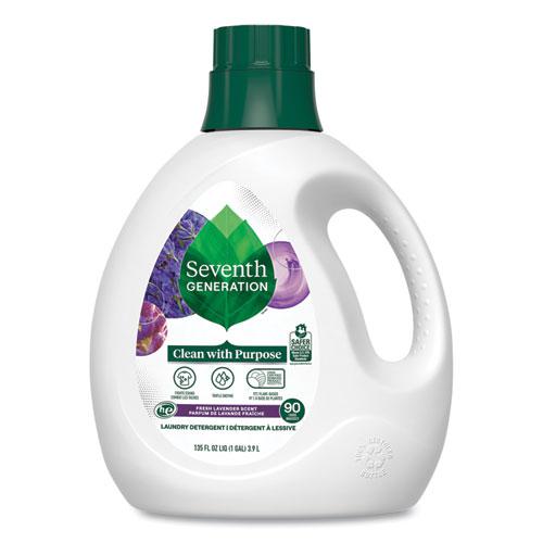 Natural Liquid Laundry Detergent, Fresh Lavender Scent, 135 oz Bottle. Picture 1