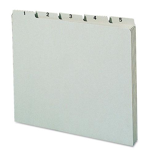 100% Recycled Daily Top Tab File Guide Set, 1/5-Cut Top Tab, 1 to 31, 8.5 x 11, Green, 31/Set. Picture 2