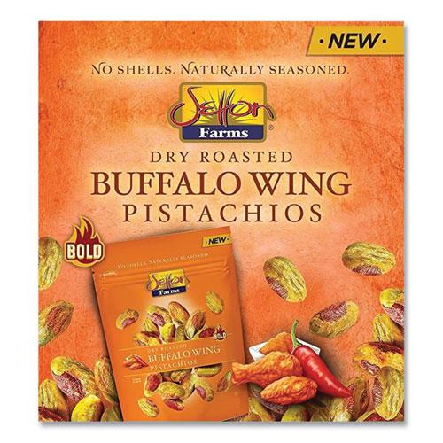 Buffalo Pistachios, Buffalo Wing, 2.5 oz Bag, 8/Carton. Picture 2