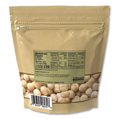 Macadamia Nuts, Dry Roasted, Salted, 4 oz Bag, 12/Carton. Picture 4