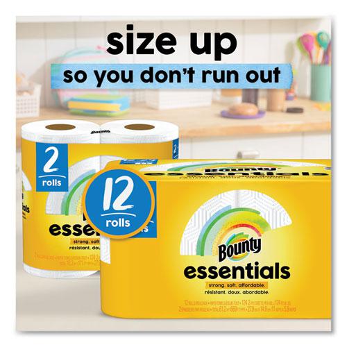 Essentials Select-A-Size Kitchen Roll Paper Towels, 2-Ply, 124 Sheets/Roll, 6 Rolls/Carton. Picture 9