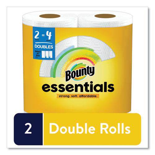 Essentials Select-A-Size Kitchen Roll Paper Towels, 2-Ply, 124 Sheets/Roll, 6 Rolls/Carton. Picture 2