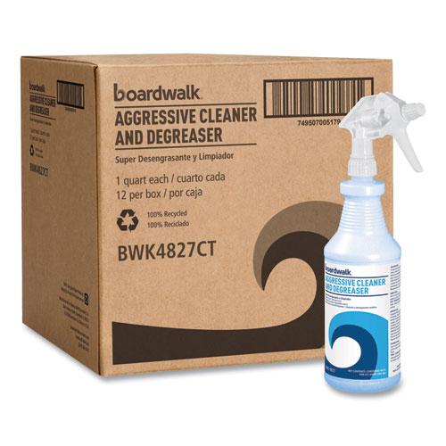 Aggressive Cleaner and Degreaser, Lemon Scent, 32 oz Bottle, 12/Carton. Picture 1