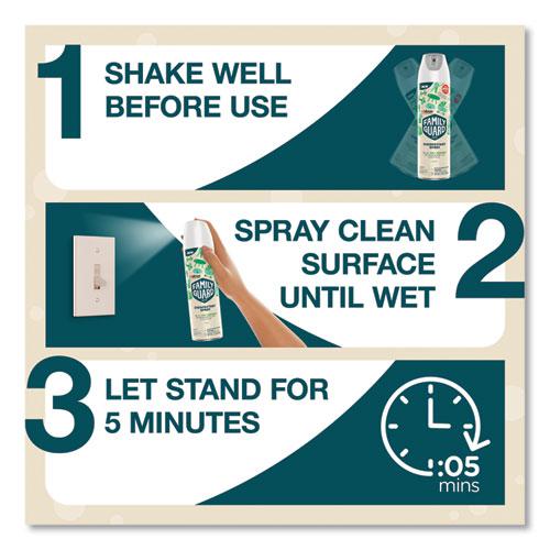 Disinfectant Spray, Fresh Scent, 17.5 oz Aerosol Spray, 8/Carton. Picture 2