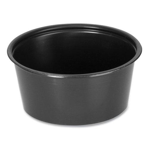 Portion Cups, 2 oz, Black, 2,500/Carton. Picture 1