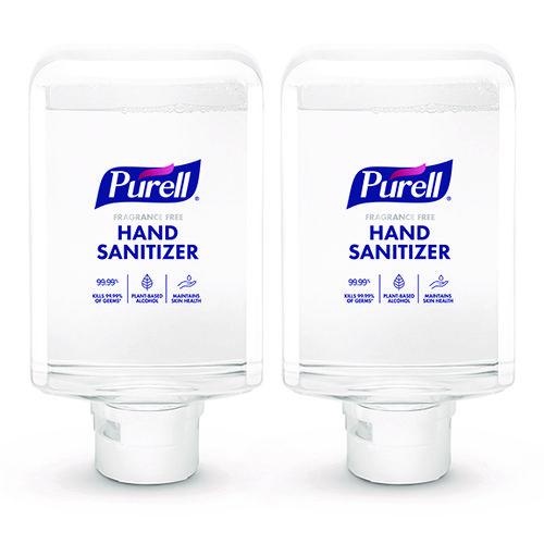 Advanced Hand Sanitizer Fragrance Free Foam, For ES10 Automatic Dispensers, 1,200 mL Refill, Fragrance Free, 2/Carton. Picture 1