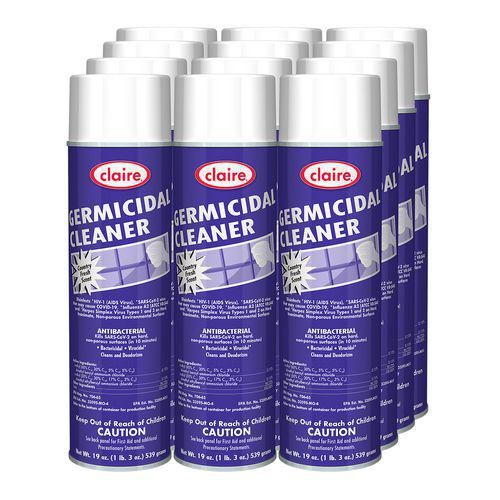 Germicidal Cleaner, Country Fresh Scent, 19 oz Aerosol Spray, 12/Carton. Picture 3