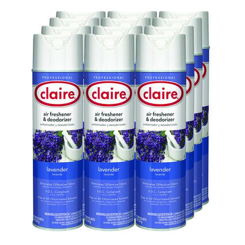 Aerosol Air Freshener and Deodorizer, Lavender, 10 oz Aerosol Spray, 12 Cans. Picture 3