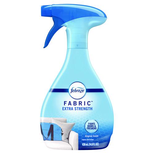 FABRIC Refresher/Odor Eliminator, Extra Strength, Original, 14.8 oz Spray Bottle, 8/Carton. Picture 1