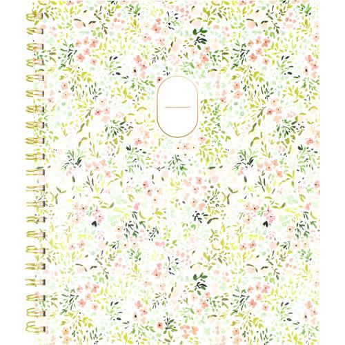 Leah Bisch Academic Year Weekly/Monthly Planner, Floral Artwork, 11" x 9.25", Multicolor Cover, 12-Month: July 2024-June 2025. Picture 1