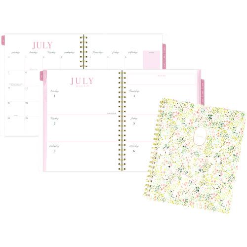 Leah Bisch Academic Year Weekly/Monthly Planner, Floral Artwork, 11" x 9.25", Multicolor Cover, 12-Month: July 2024-June 2025. Picture 2