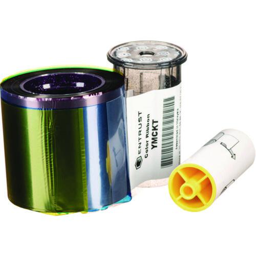 Entrust Full Color Ribbon Kit, Black/Cyan/Magenta/Yellow/Topcoat Protective Layer. Picture 3