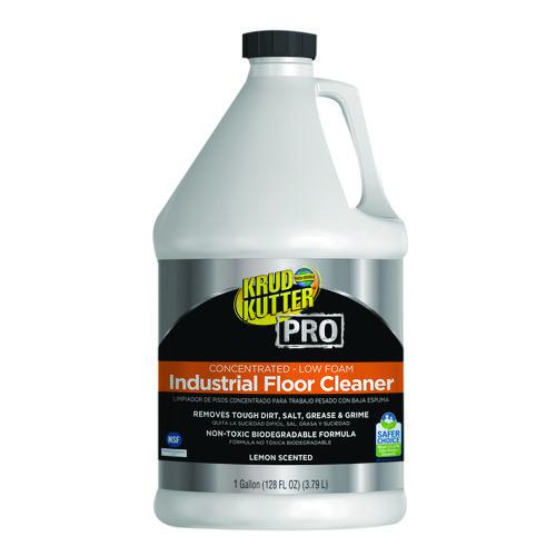 Concentrated Low Foam Industrial Floor Cleaner, Lemon Scent, 1 gal Bottle, 4/Carton. Picture 1