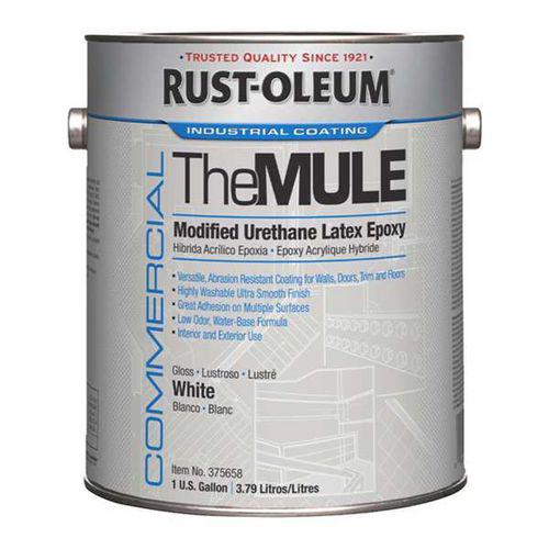 Commercial The MULE (Modified Urethane Latex Epoxy), Interior/Exterior, Gloss Glass White, 1 gal Bucket/Pail, 2/Carton. Picture 1