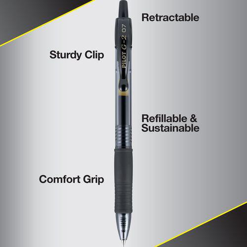 G2 Premium Gel Pen, Retractable, Fine 0.7 mm, Assorted Ink/Barrel Colors, 10/Pack. Picture 4