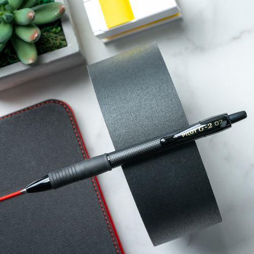 G2 Edge Premium Gel Pen, Retractable, Fine 0.7 mm, Black Ink/Barrel, Dozen. Picture 3