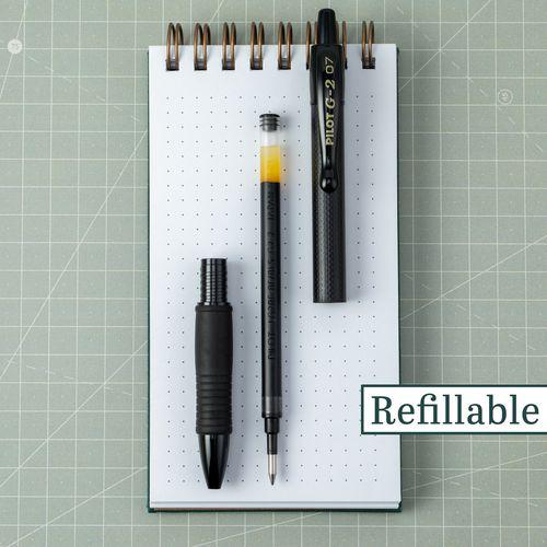 G2 Edge Premium Gel Pen, Retractable, Fine 0.7 mm, Black Ink/Barrel, Dozen. Picture 5
