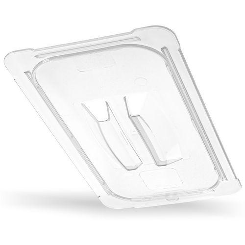 StorPlus Polycarbonate Handled Universal Lid, 10.38 x 12.75 x 0.88, Clear, Plastic. Picture 1