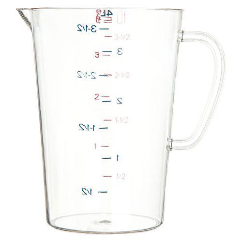 Commercial Measuring Cup, 1 gal, Clear. Picture 2
