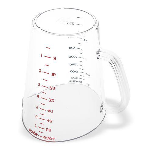 Commercial Measuring Cup, 0.5 gal, Clear. Picture 4