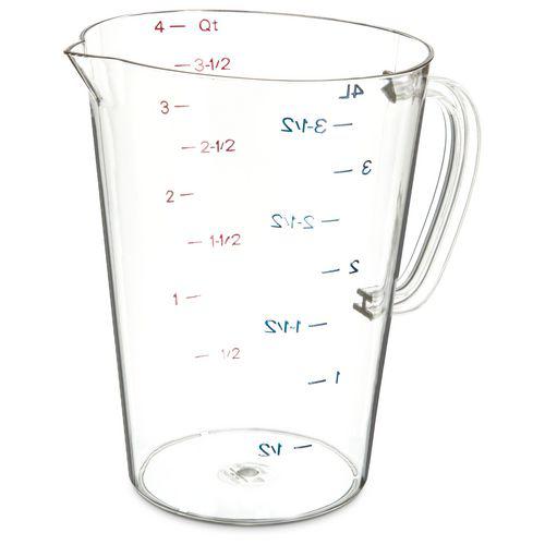 Commercial Measuring Cup, 1 gal, Clear. Picture 1