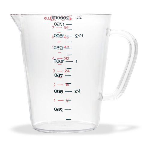 Commercial Measuring Cup, 0.5 gal, Clear. Picture 2