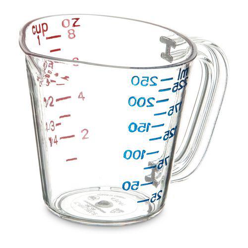 Commercial Measuring Cup, 1 cup, Clear. Picture 1