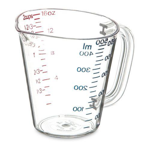 Commercial Measuring Cup, 1 pt, Clear. Picture 1