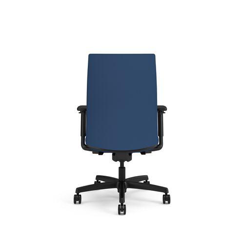 Ignition 2.0 Upholstered Mid-Back Task Chair, Up to 300 lbs, 17 to 21.5 Seat Height, Elysian Seat and Back, Black Base. Picture 2