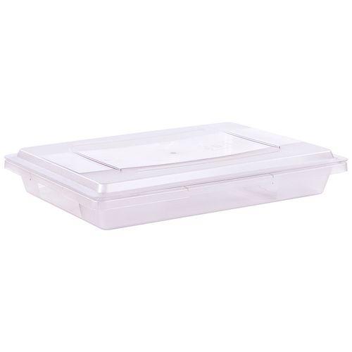 StorPlus Polycarbonate Food Storage Container, 5 gal, 18 x 26 x 3.5, Clear, Plastic. Picture 4
