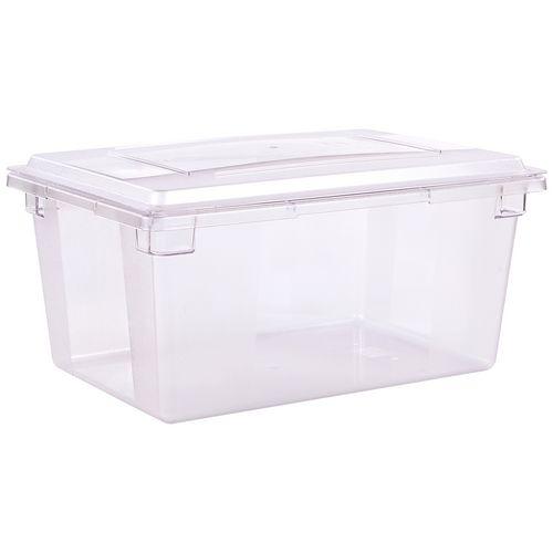 StorPlus Polycarbonate Food Storage Container, 16.6 gal, 18 x 26 x 12, Clear, Plastic. Picture 3