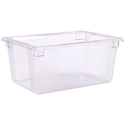 StorPlus Polycarbonate Food Storage Container, 16.6 gal, 18 x 26 x 12, Clear, Plastic. Picture 1