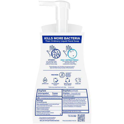 Antibacterial Foaming Hand Wash, Spring Water, 10 oz Pump Bottle, 8/Carton. Picture 2