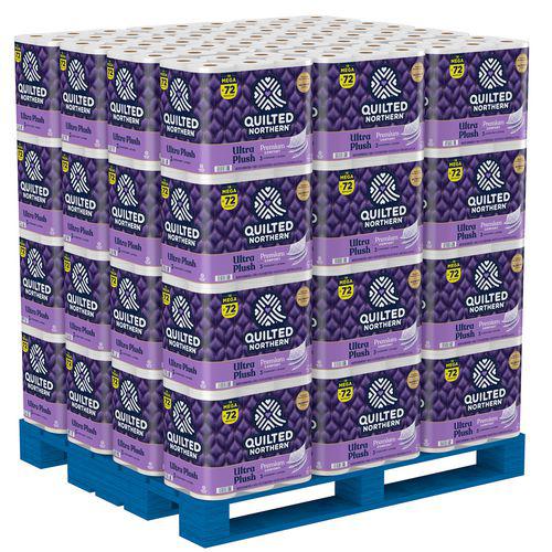 Ultra Plush Bathroom Tissue, Mega Roll, Septic Safe, 3-Ply, White, 255 Sheets/Roll, 18 Rolls/Carton. Picture 2