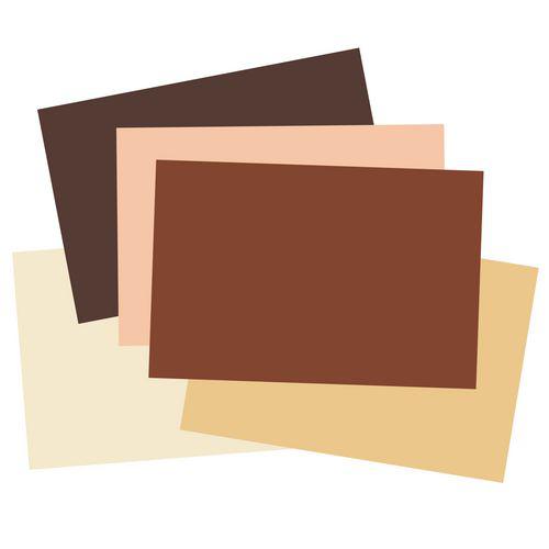 Tru-Ray Construction Paper, 70 lb Text Weight, 12 x 18, Assorted Skin Tone Colors, 50/Pack. Picture 2