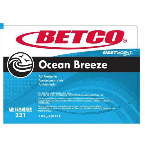BestScent Ocean Breeze Deodorizer, Ocean Breeze Scent, 1 gal Bottle, 4/Carton. Picture 2
