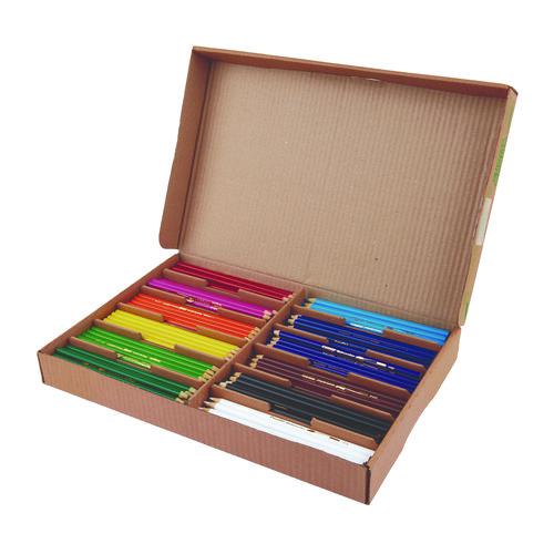 Watercolor Pencil Classpack, 3.3 mm, Assorted Lead and Barrel Colors, 240/Pack. Picture 6