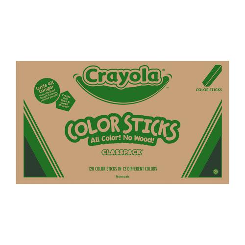 Color Sticks Classpack Set, Assorted Lead and Barrel Colors, 120/Pack. Picture 1