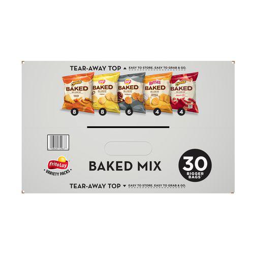 Baked Variety Pack, Lay’s Regular/Lay’s BBQ/Cheetos/Ruffles Cheddar and Sour Cream/Hot Cheetos, 30 Bags/Box, 2 Boxes/Carton. Picture 4
