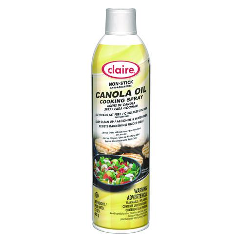 Canola Oil Cooking Spray, 17 oz Aerosol Spray Can, 6/Carton. Picture 1